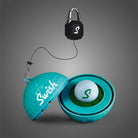 Swish Portable Golf Ball Cleaner in Teal with Lanyard