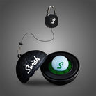 Swish Portable Golf Ball Cleaner in Black with Lanyard